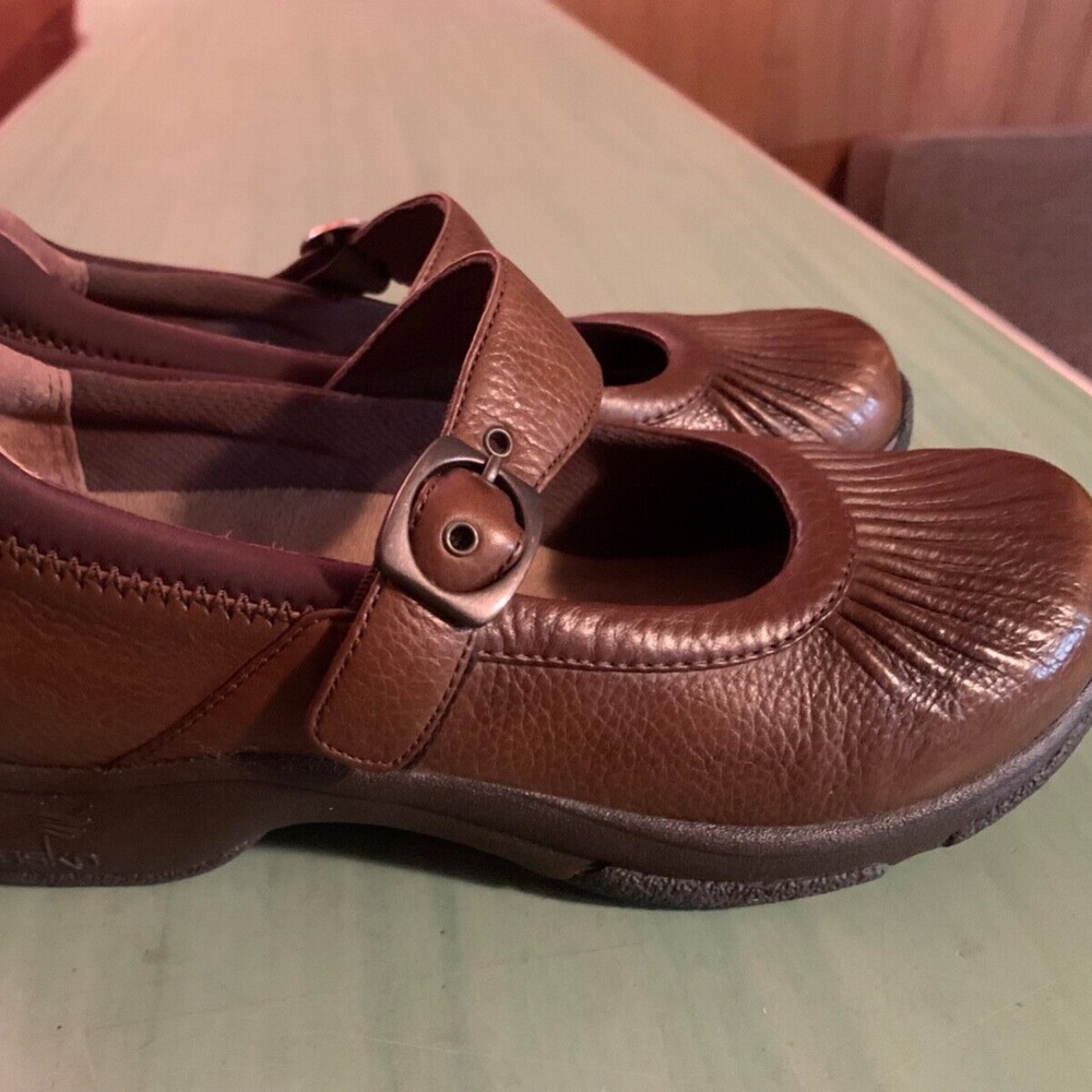 Dansko Brown Leather Mules